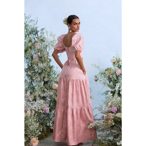 V. Chapman Anthropologie Pink Maxi Dress - Picture 6 of 13